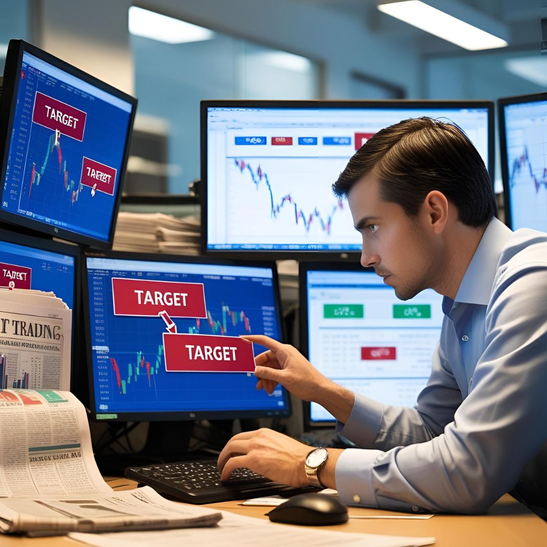 Visual guide to setting target prices in stock trading